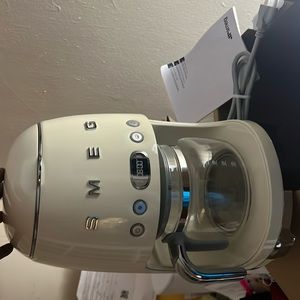 Smeg Cream Drip Coffee Maker - Brand New